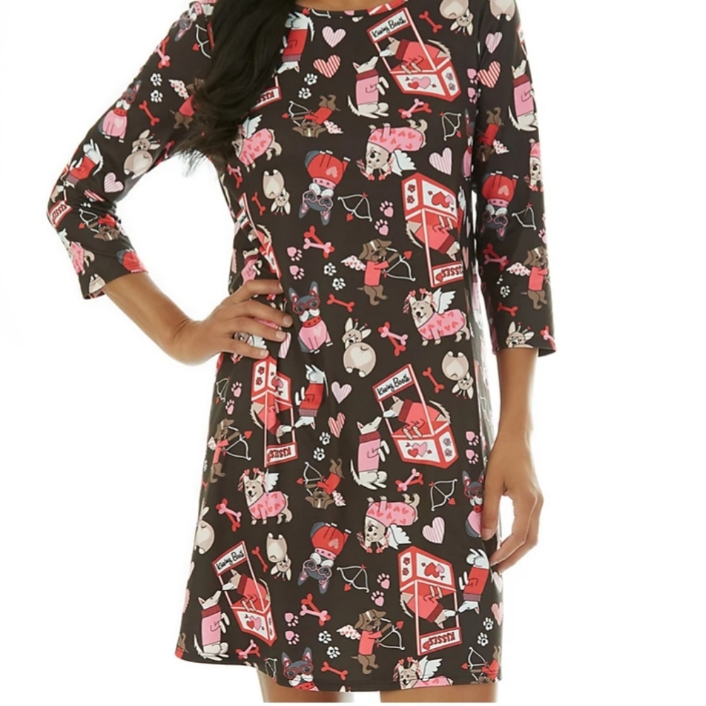Valentine's Day Dress with Dogs